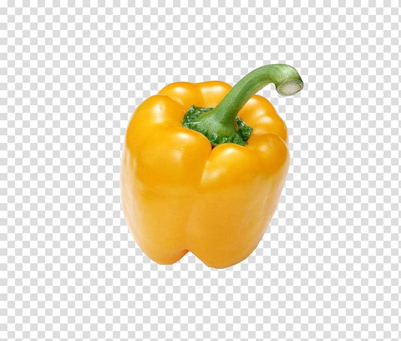 Bell pepper Vegetable Habanero Food Stir frying, Physical yellow sweet pepper transparent background PNG clipart