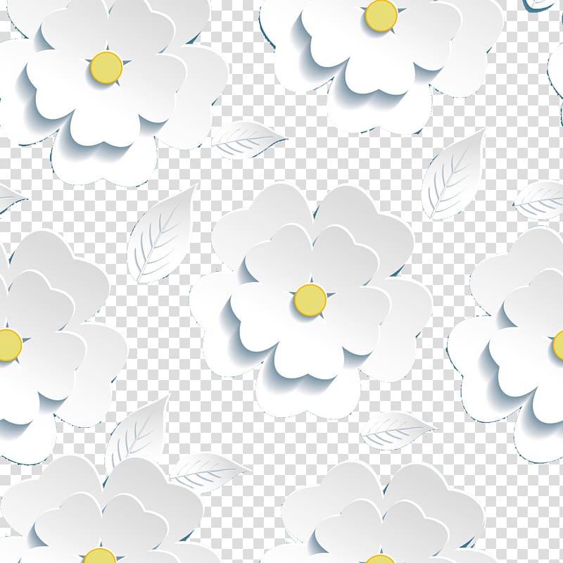 white flowers art, Floral design Flower Pattern, Floral pattern transparent background PNG clipart