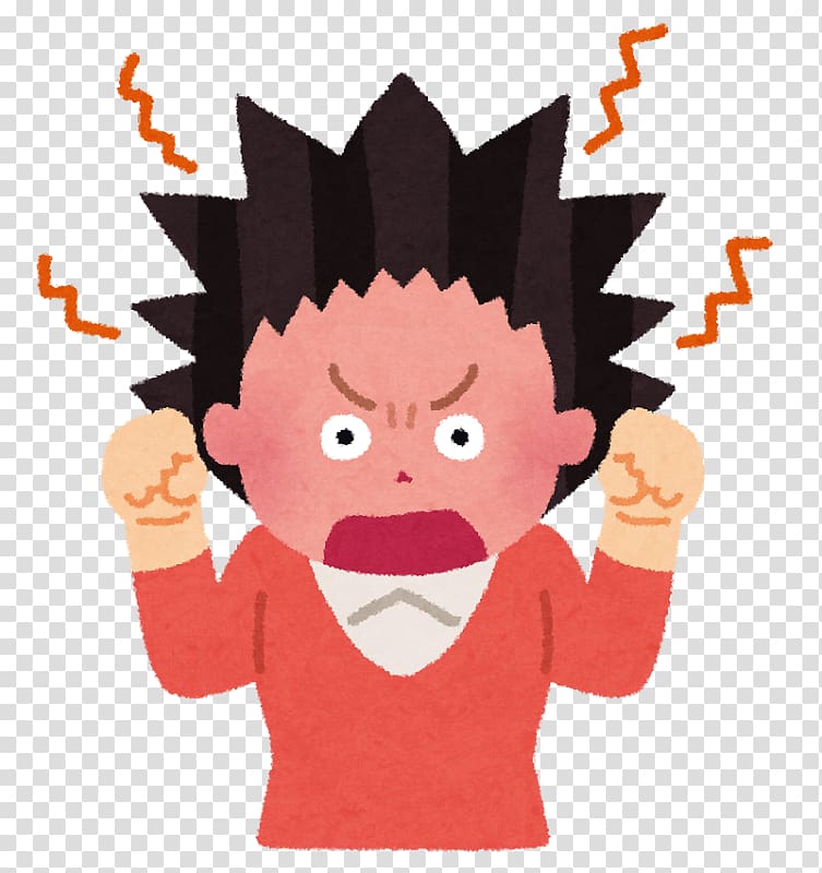 angry man cartoon clipart of children