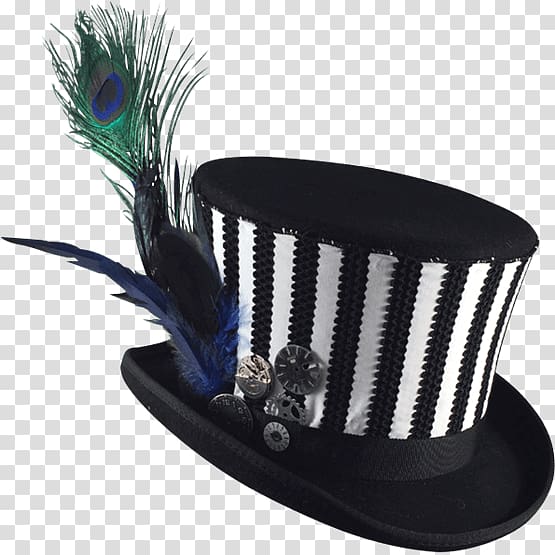 Mad Hatter Headgear Top hat Steampunk, Hat transparent background PNG clipart