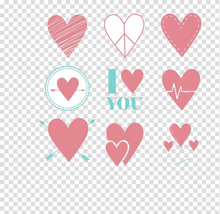 Heart Euclidean Icon, Heart Design transparent background PNG clipart