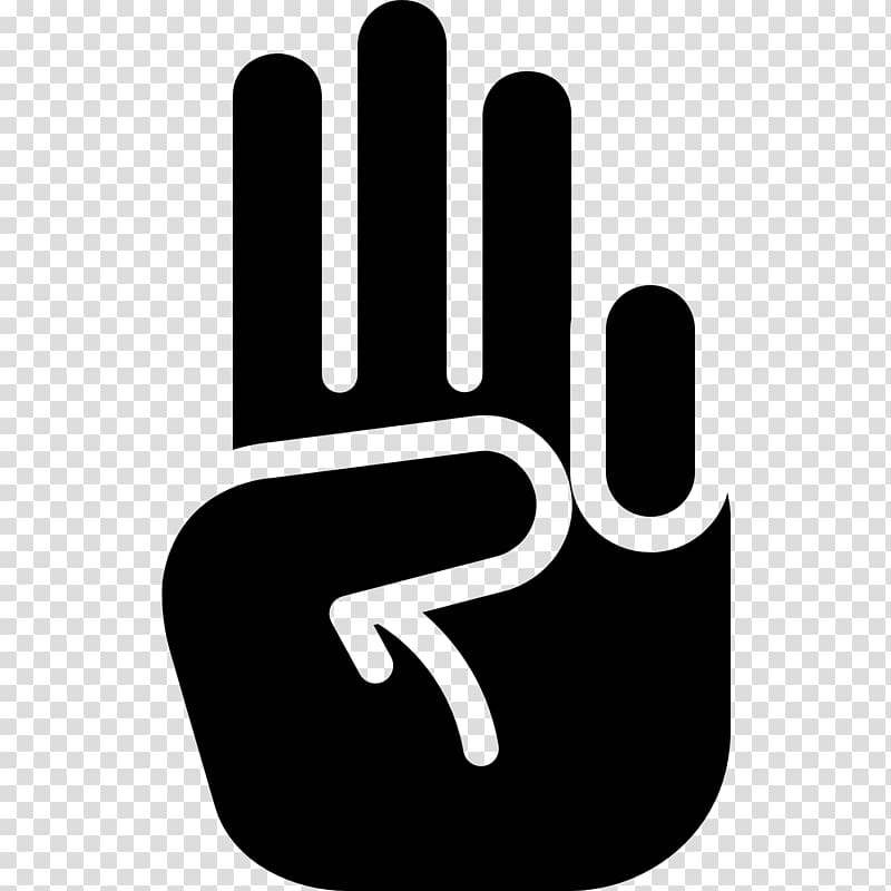 Hand Symbol Digit Computer Icons V sign, 7 transparent background PNG clipart