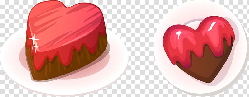 Heart Chocolate Euclidean , Hand-painted on the plate of heart-shaped chocolates transparent background PNG clipart