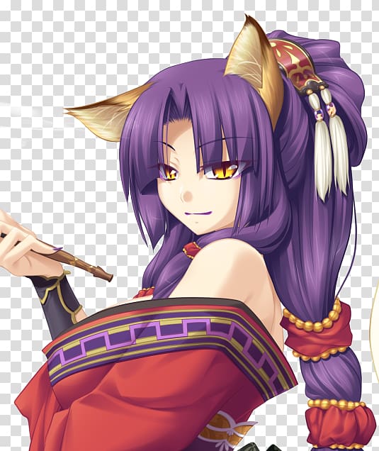 Nine-tailed fox Kamidori Alchemy Meister Character Kitsune, cyberpunk 2077 transparent background PNG clipart