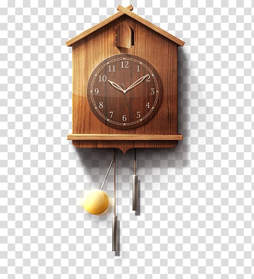 Cuckoo clock Pendulum Motion Animaatio, clock transparent background PNG clipart