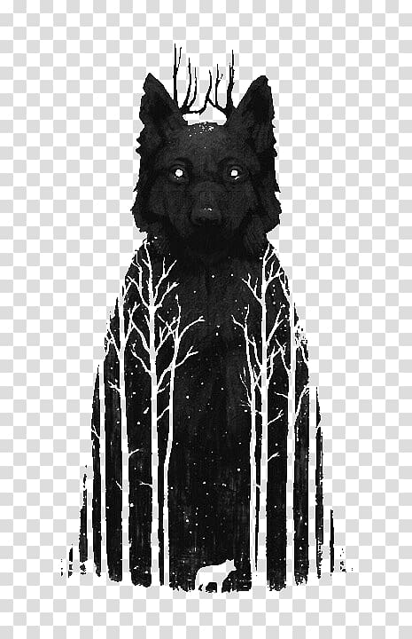 Gray wolf Tattoo Poster Painting, painting transparent background PNG clipart