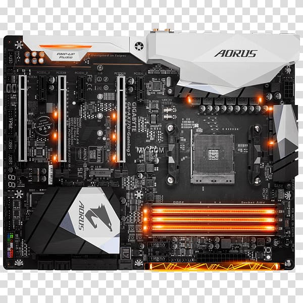 Socket AM4 Gigabyte GA-AX370-Gaming 5 Motherboard Gigabyte Technology AORUS, others transparent background PNG clipart