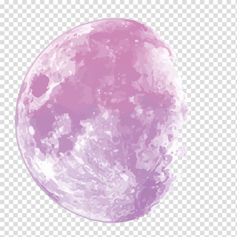 purple and white quarter moon art, Moon Euclidean Gradient, Mid Autumn Festival, purple moon transparent background PNG clipart