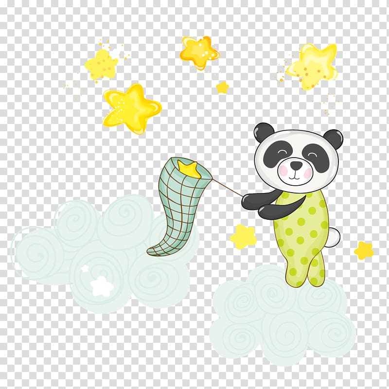 Giant panda Red panda , Cartoon panda transparent background PNG clipart