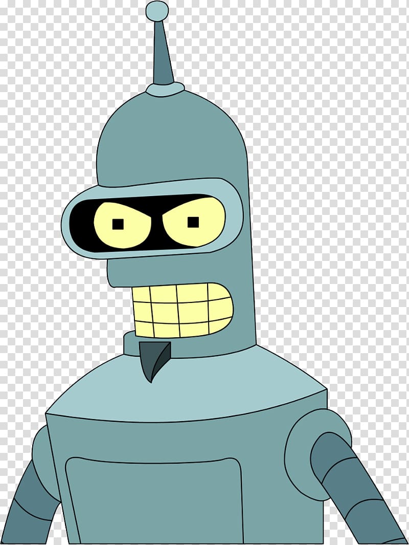 Bender Philip J. Fry Professor Farnsworth Character, Futurama Bender transparent background PNG clipart