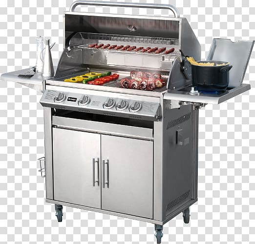 Barbecue Cooking Ranges Stainless steel Oven Brenner, barbecue transparent background PNG clipart