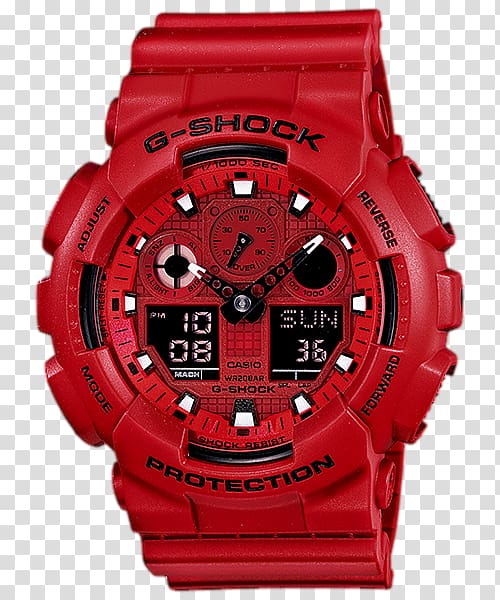G-Shock GA100 Shock-resistant watch Casio, watch transparent background PNG clipart