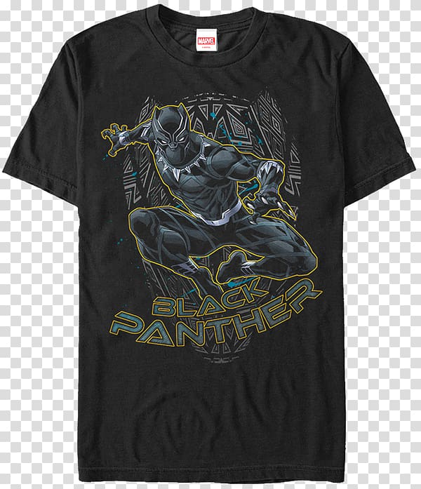 Black Panther Printed T Shirt Hoodie Black Panther Marvel