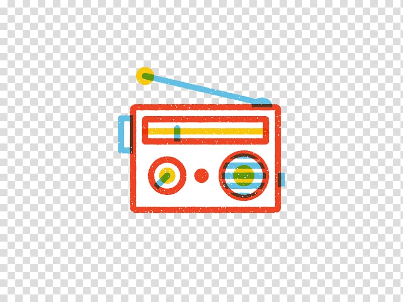 Radio Retro style Icon, radio transparent background PNG clipart
