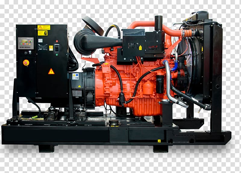 Electric generator Engine-generator Three-phase electric power Volt-ampere, Diesel Generator transparent background PNG clipart