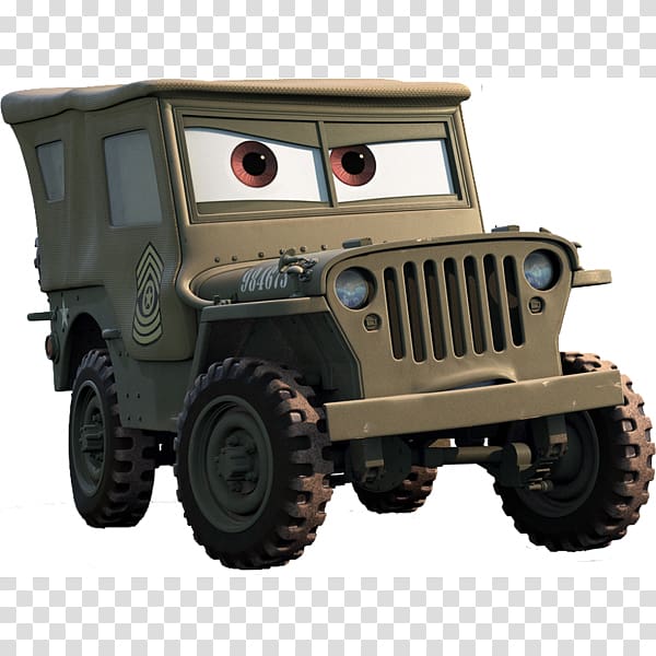 Willys MB Jeep Car Sarge Mater, jeep transparent background PNG clipart
