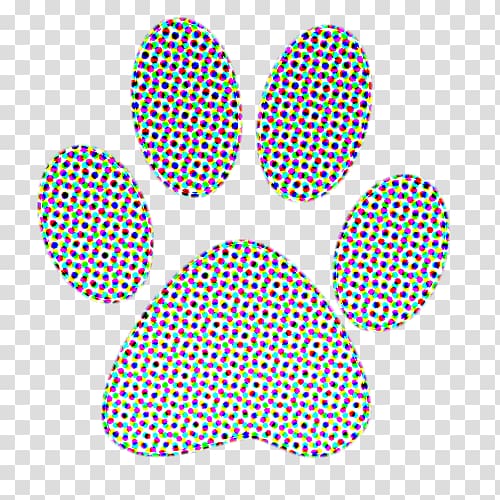 Dog Paw Cat Printing Blue, Dog transparent background PNG clipart