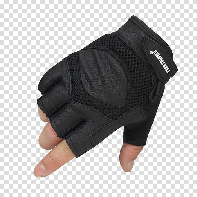 Finger Cycling glove Digit, Riding sport half finger gloves transparent background PNG clipart