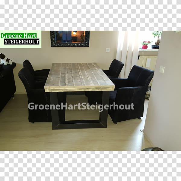 Table Eettafel Steigerplank Chair, table transparent background PNG clipart