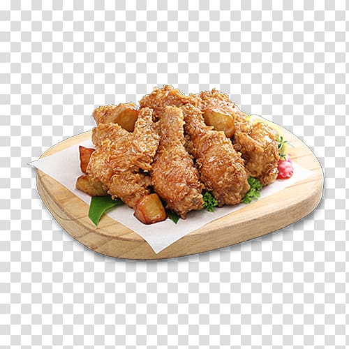 Crispy fried chicken Karaage Chicken nugget, fried chicken transparent background PNG clipart
