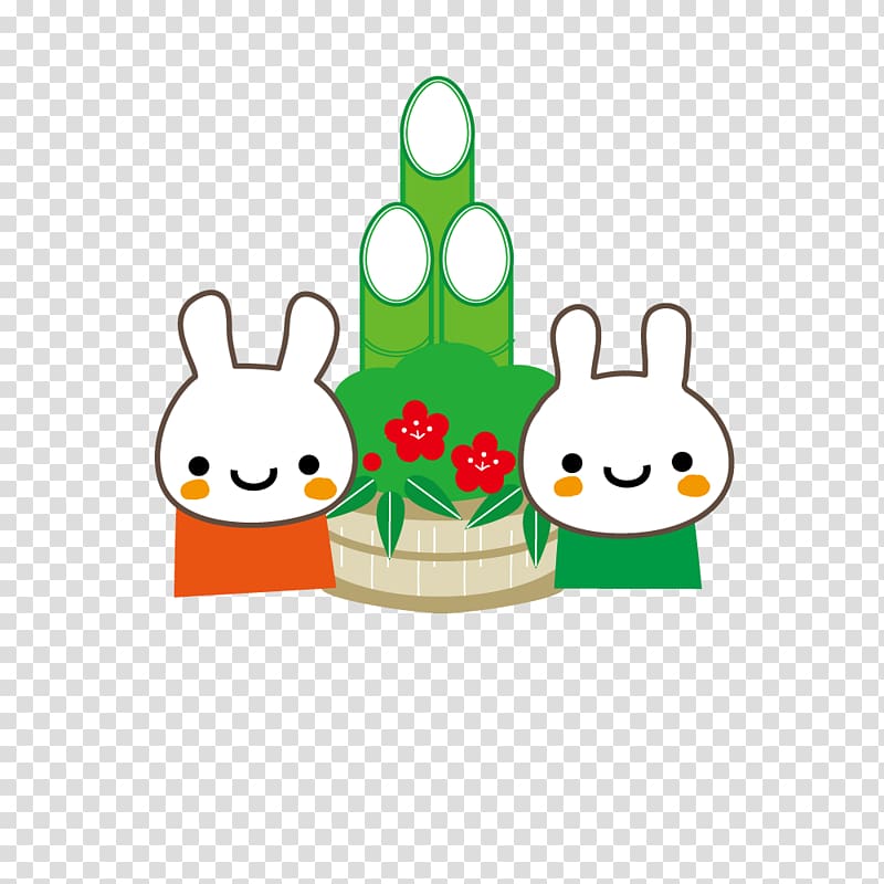 White Rabbit Leporids, Japanese wind rabbit transparent background PNG clipart