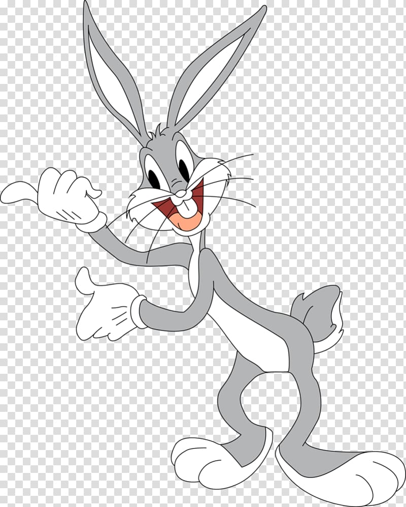 Bugs Bunny Elmer Fudd Cartoon Drawing Looney Tunes, Bugs Bunny transparent background PNG clipart