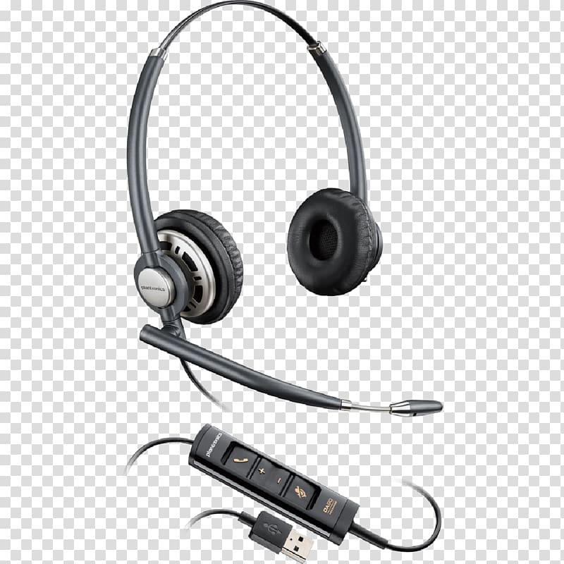 Headphones Plantronics Audio Noise-canceling microphone Active noise control, headset transparent background PNG clipart