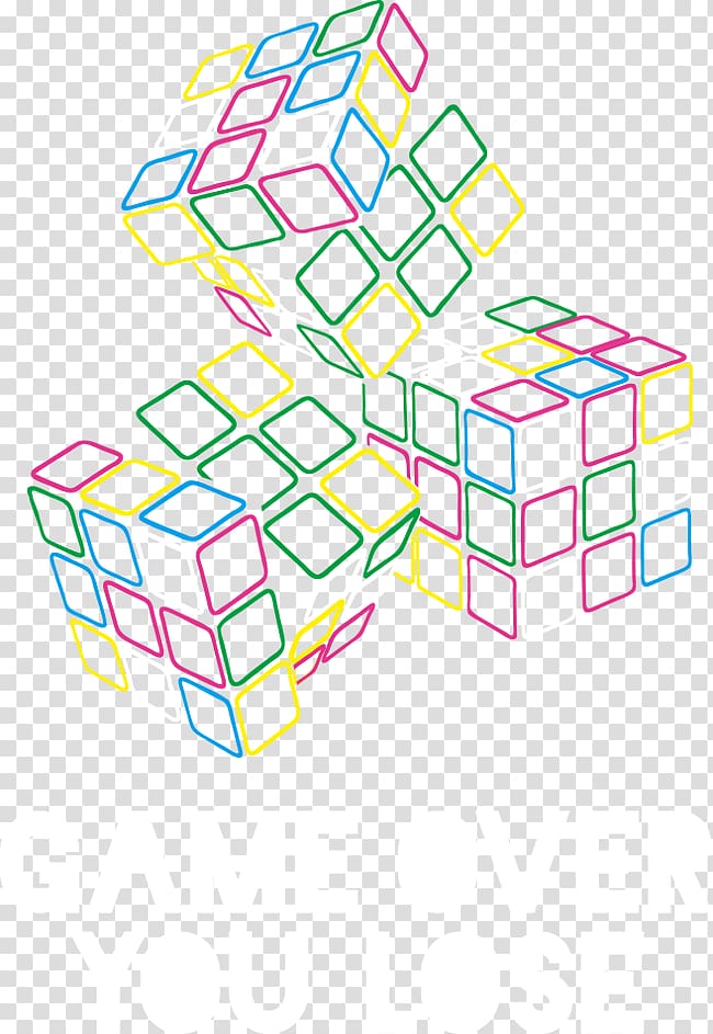 Line Text Angle Point Illustration, Cube Printing transparent background PNG clipart