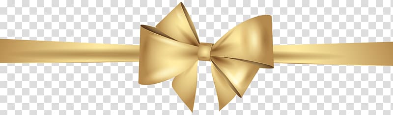 yellow ribbon illustration, Gold Ribbon , Gold Bow transparent background PNG clipart