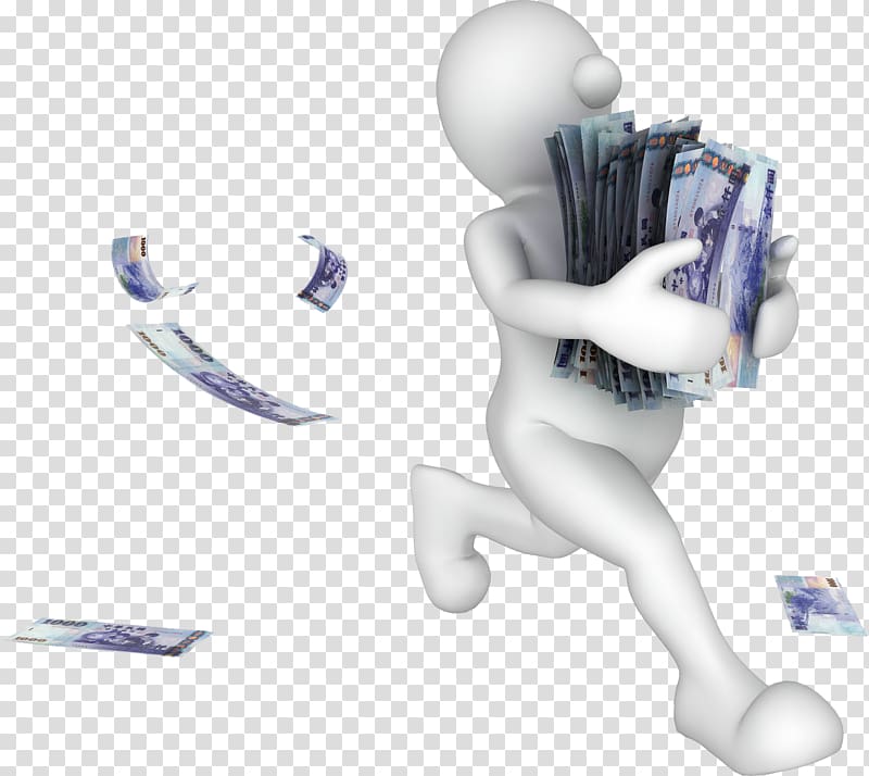 White, Running 3D people transparent background PNG clipart