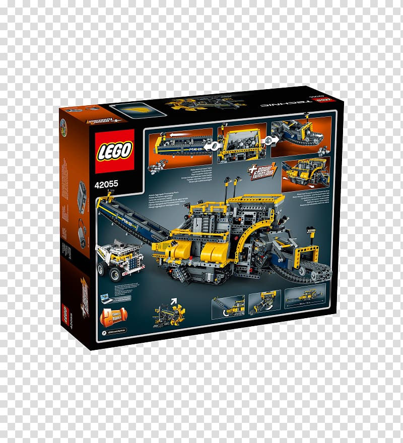 Lego Technic Bucket-wheel excavator Toy LEGO 42055 Technic Bucket Wheel Excavator, toy transparent background PNG clipart