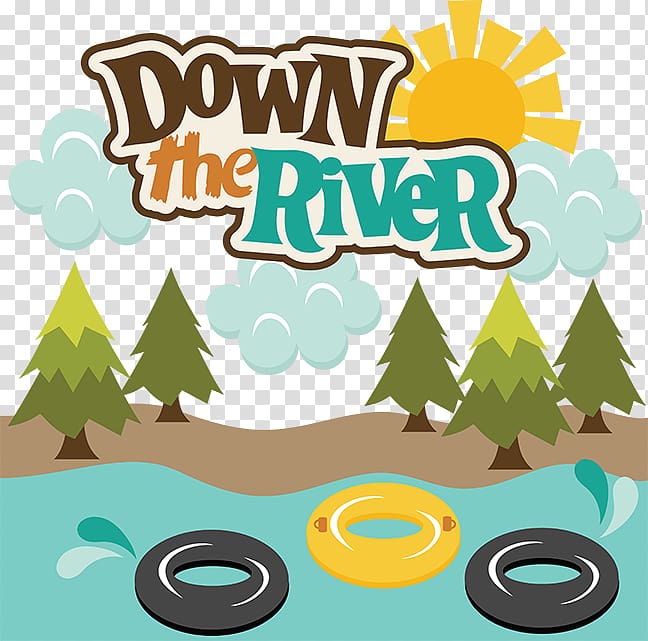 Tubing Rafting River , floating paper transparent background PNG clipart