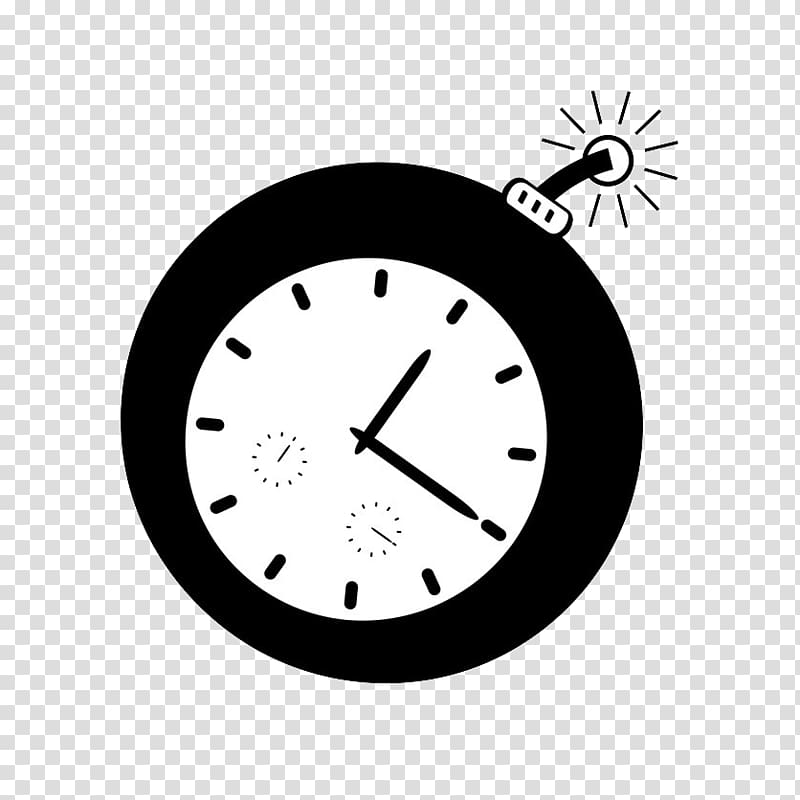 Alarm clock , Hand-painted flat timing mines transparent background PNG clipart