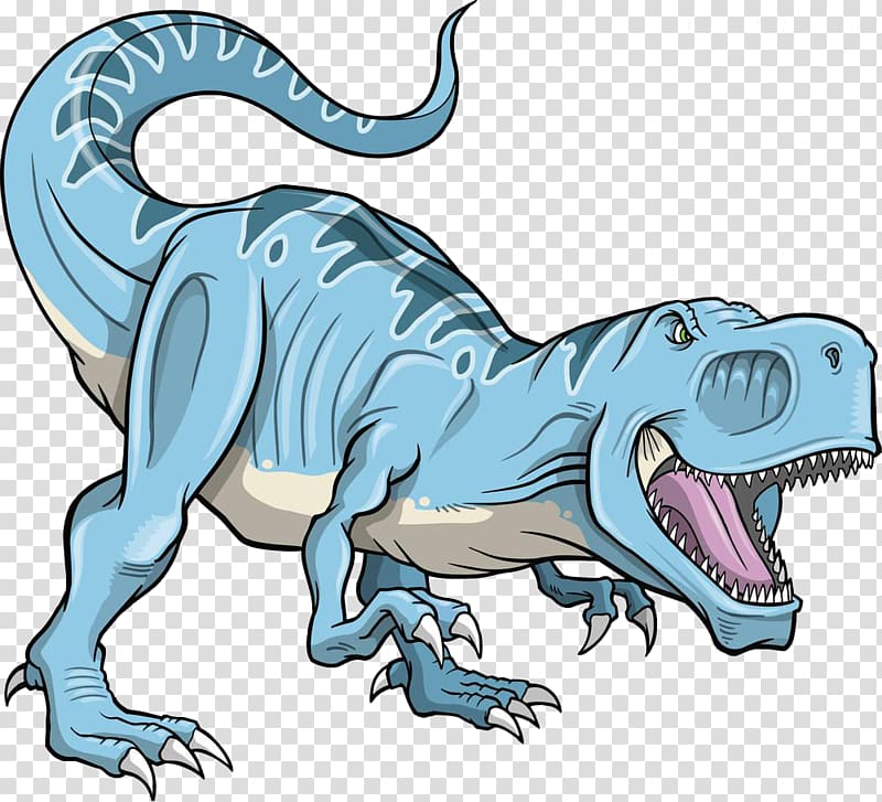 Tyrannosaurus rex Carnotaurus Triceratops Dinosaur, Colored cartoon dinosaur transparent background PNG clipart