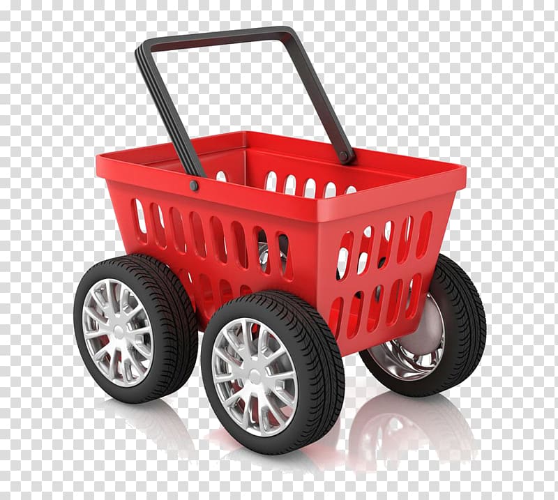 Shopping cart illustration Wheel , Red shopping cart transparent background PNG clipart