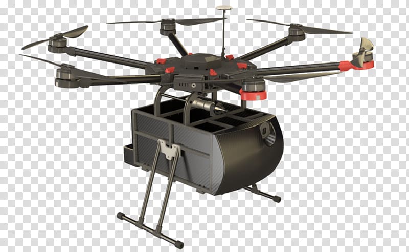 Delivery drone Unmanned aerial vehicle Freight transport FedEx, drone shipper transparent background PNG clipart