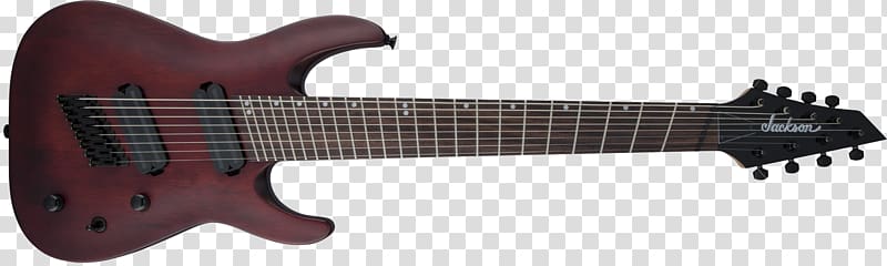 Jackson Dinky Seven-string guitar Archtop guitar Jackson Guitars Eight-string guitar, guitar transparent background PNG clipart