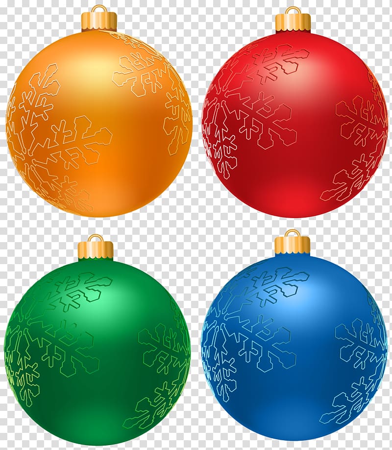 Christmas Balls Set transparent background PNG clipart