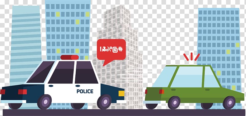 Police car Drawing Comics, hand-painted police car comics transparent background PNG clipart