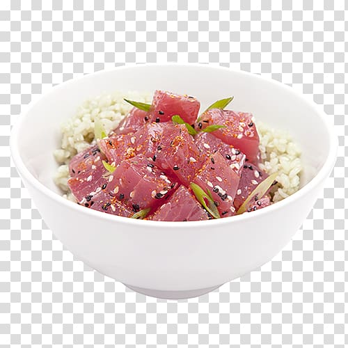 Poke Cuisine of Hawaii Ceviche Side dish Fish, Poke transparent background PNG clipart