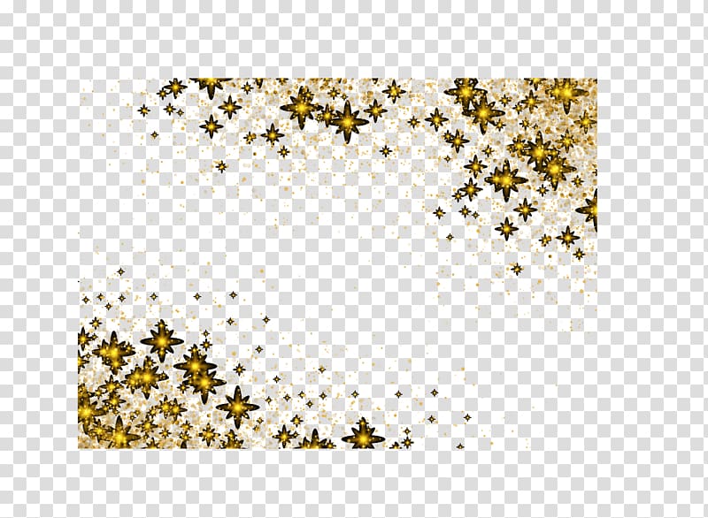 Yellow Pattern, Star border effect transparent background PNG clipart