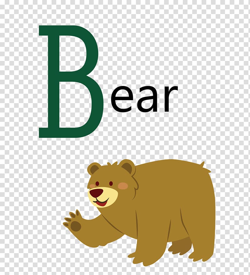 Animal , Cartoon Brown Bear transparent background PNG clipart