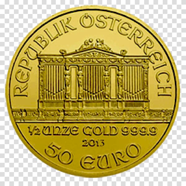 Coin Gold Austrian Silver Vienna Philharmonic Austrian Silver Vienna Philharmonic, Coin transparent background PNG clipart
