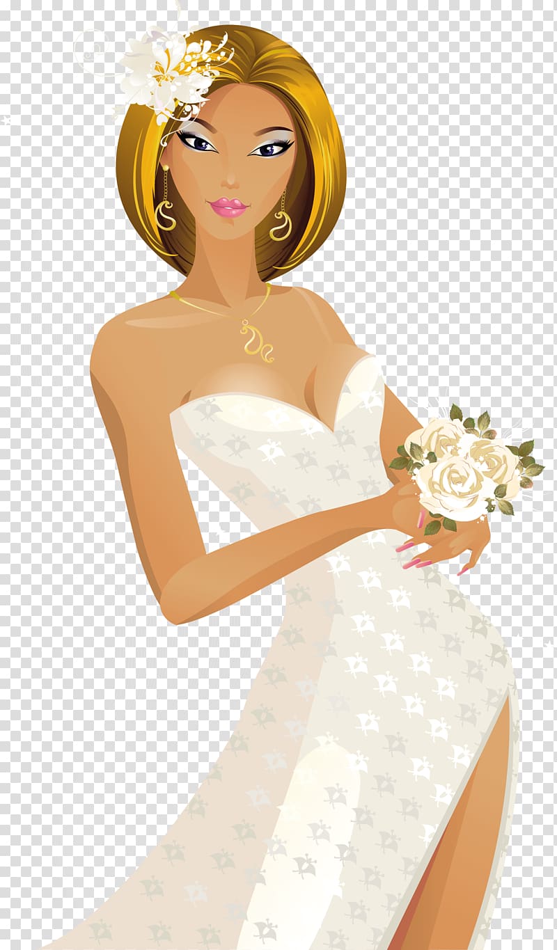 Wedding invitation Bridegroom Wedding dress, bride transparent background PNG clipart