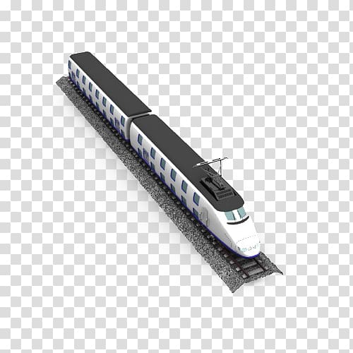 Train TGV Rail transport High-speed rail Track, White high-speed rail train transparent background PNG clipart
