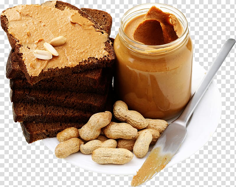 Twix Fudge Machine Peanut butter, Peanut butter toast transparent background PNG clipart