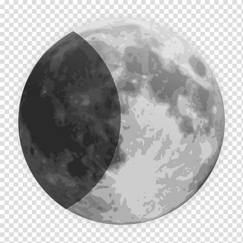Lunar phase Full moon , half transparent background PNG clipart