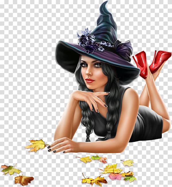 Witchcraft Jolie Sorcière Woman, witch transparent background PNG clipart
