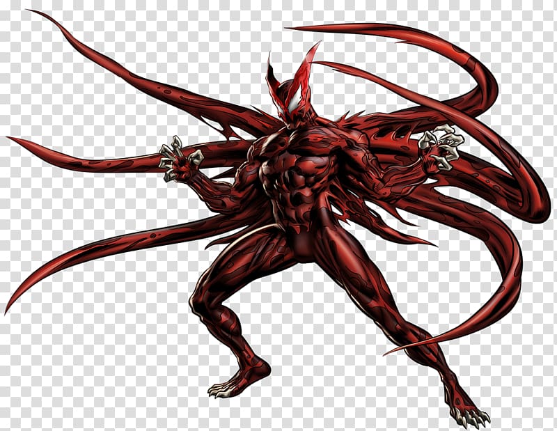 Marvel: Avengers Alliance Spider-Man Venom Deadpool Hybrid, carnage transparent background PNG clipart