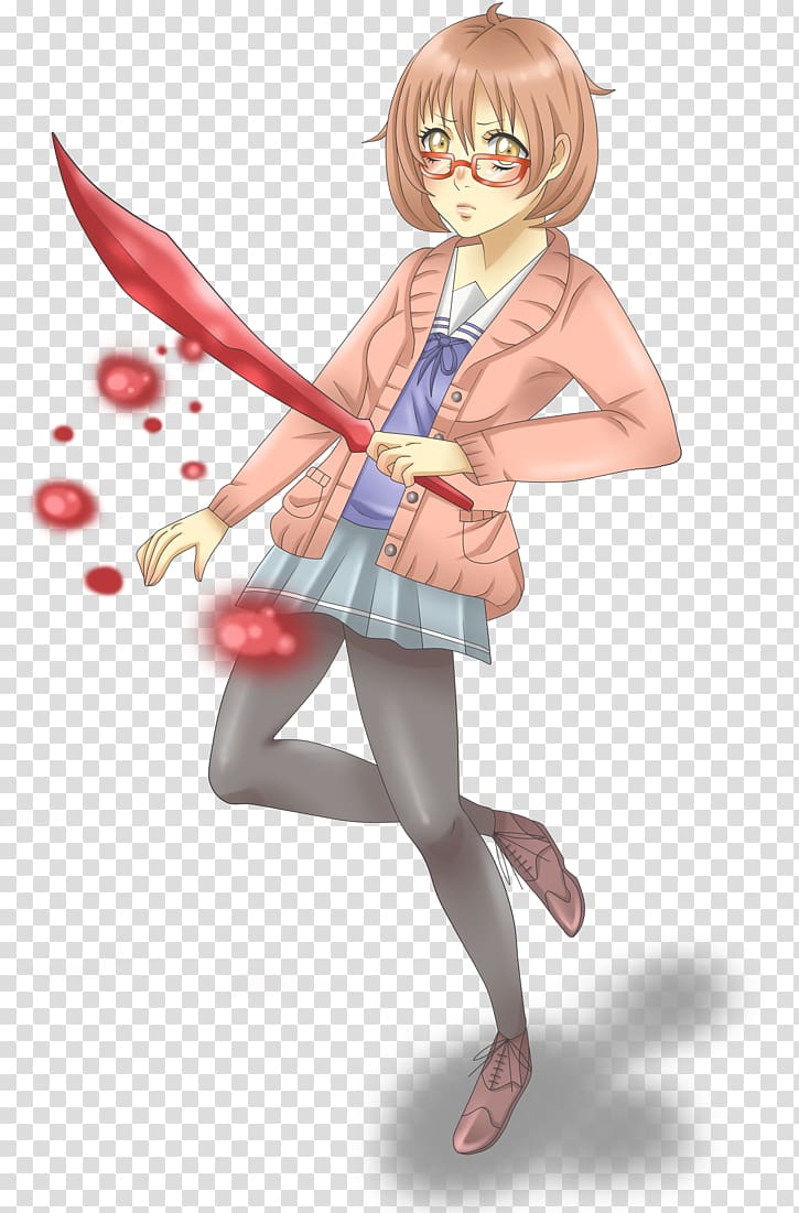 Illustration Figurine Anime Character Fiction, mirai kuriyama transparent background PNG clipart